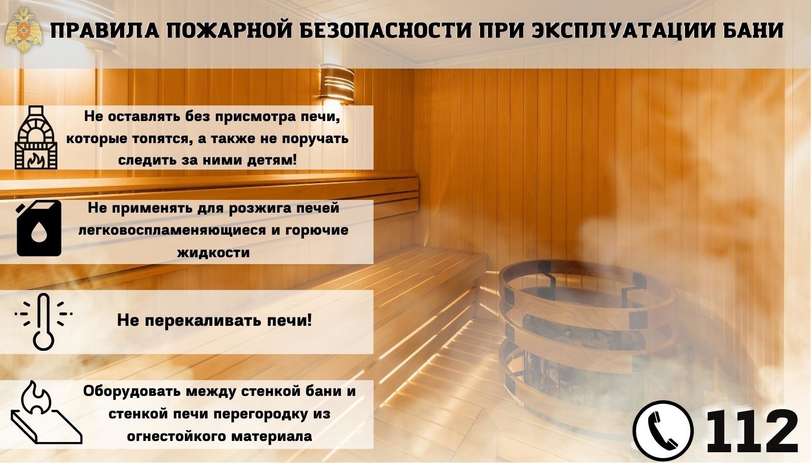 Пожарная безопасность бани: что нужно знать?.